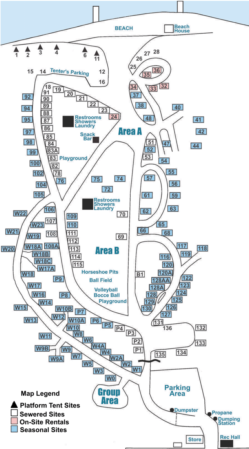 Campground Map - Kokatosi Campground